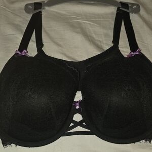 Lightly Lined Balconette Purple Bra